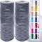 2 Pcs Silver Deco Mesh Ribbon Rolls Decorative Mesh Fabric with Foil